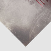 hekserij | Hart met rode en gouden bloedingsdruppe Tissuepapier (Detail)