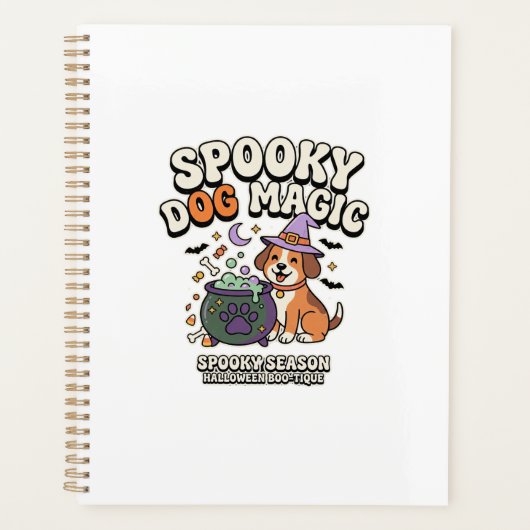 Hekserij Hond Halloween Vibes Planner (Voorkant)