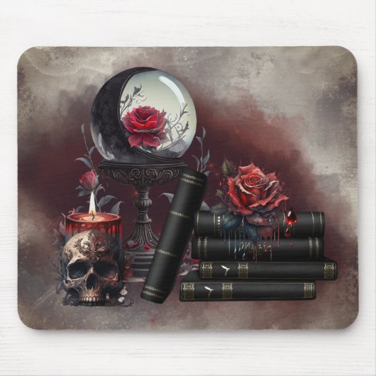 hekserij | Magische items Spellbooks en Crystal Ba Muismat (Voorkant)