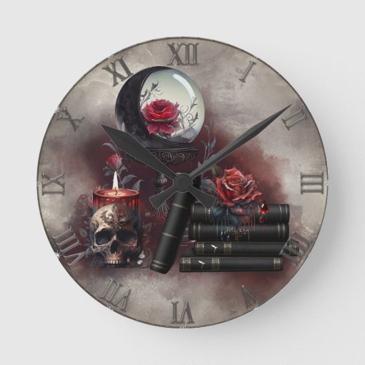 hekserij | Magische items Spellbooks en Crystal Ba Ronde Klok (Voorkant)