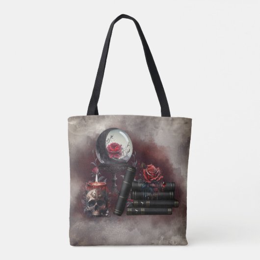 hekserij | Magische items Spellbooks en Crystal Ba Tote Bag (Achterkant)