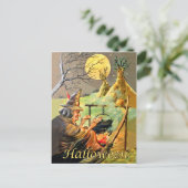 Hekserij met Halloween Briefkaart (Staand voorkant)