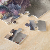 hekserij | Pastel Spellbook Tomes en Crystal Ball Legpuzzel (Zijkant)