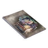 hekserij | Pastel Spellbook Tomes en Crystal Ball Notitieboek (Rechterzijde)