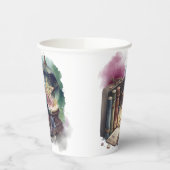 hekserij | Pastel Spellbook Tomes en Crystal Ball Papieren Bekers (Links)