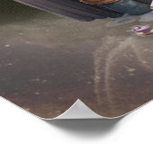 hekserij | Pastel Spellbook Tomes en Crystal Ball Poster (Hoek)