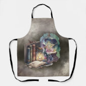 hekserij | Pastel Spellbook Tomes en Crystal Ball Schort (Voorkant)