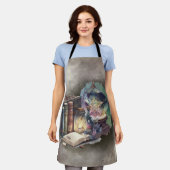 hekserij | Pastel Spellbook Tomes en Crystal Ball Schort (Gedragen)