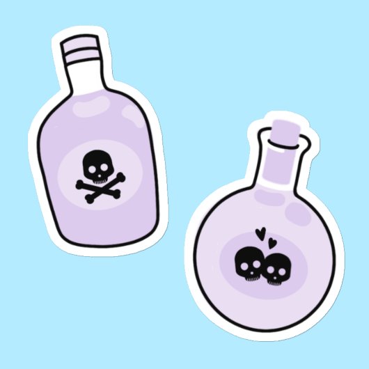 Hekserij Potflacon Stickers