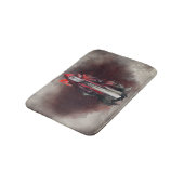 hekserij | Rode heks met donkere gotische schaduwe Badmat (Gekanteld)