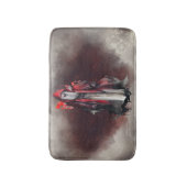 hekserij | Rode heks met donkere gotische schaduwe Badmat (Voorkant Verticaal)