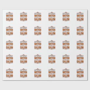 Hekserij Salem Halloween Typografie Design_1 Cadeaupapier