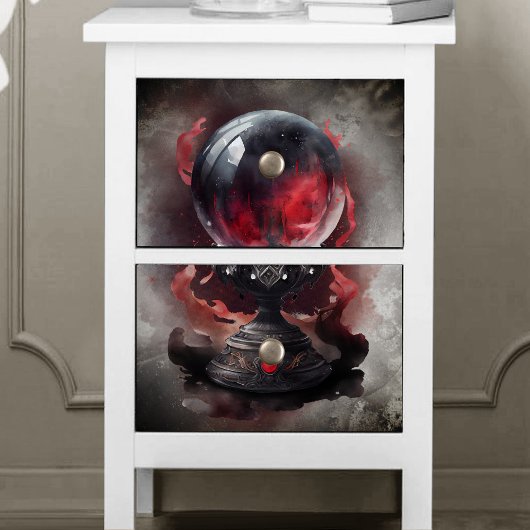 hekserij | Smoky Red Jeweled Magical Crystal Ball Tissuepapier