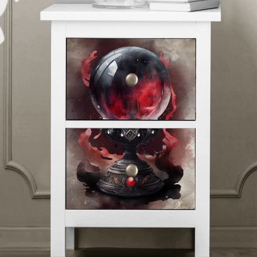 hekserij | Smoky Red Jeweled Magical Crystal Ball Tissuepapier