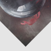 hekserij | Smoky Red Jeweled Magical Crystal Ball Tissuepapier (Detail)