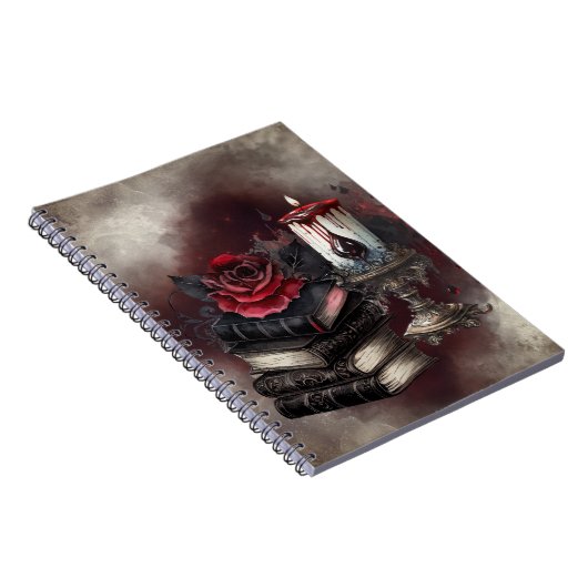 hekserij | Spellbook Tomes en Skull Candle Notitieboek (Rechterzijde)