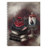 hekserij | Spellbook Tomes en Skull Candle Notitieboek (Voorkant)