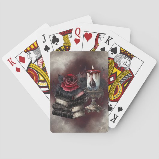 hekserij | Spellbook Tomes en Skull Candle Pokerkaarten (Achterkant)