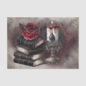 hekserij | Spellbook Tomes en Skull Candle Tissuepapier (Voorkant)