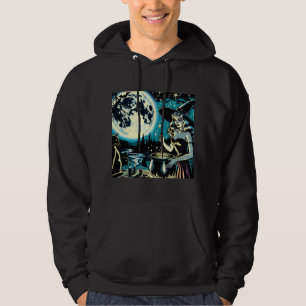 Hekserij uit het verleden die een ketel roert Hall Hoodie
