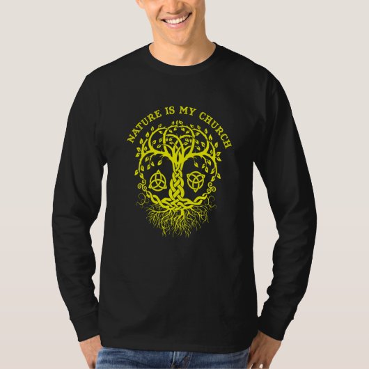 Hekserij Wicca Heidens Levensboom 10 T-shirt (Voorkant)