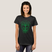 Hekserij Wicca Heidens Levensboom 3 T-shirt (Voorkant volledig)