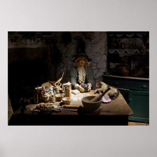 Hekserijmuseum tentoonstelling van een Heks Poster (Voorkant)