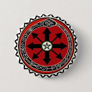Hekserijsymbool voor Chaos Ronde Button 5,7 Cm