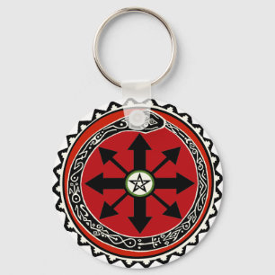 Hekserijsymbool voor Chaos Sleutelhanger
