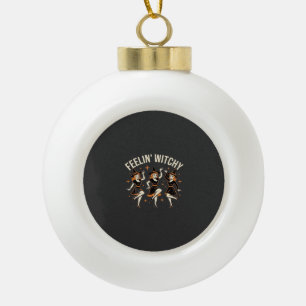 Heksig Halloween Heksen Dans Keramische Bal Ornament
