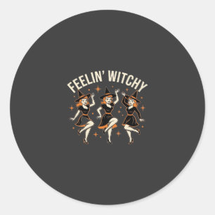Heksig Halloween Heksen Dans Ronde Sticker