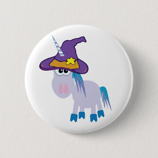 heksige gekkin uniekorn ronde button 5,7 cm (Voorkant)