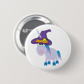 heksige gekkin uniekorn ronde button 5,7 cm (Voorkant /achterkant)