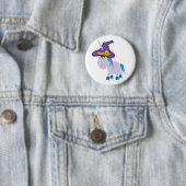 heksige gekkin uniekorn ronde button 5,7 cm (In situ)
