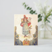 Heksje (Oude Halloweenkaart) Briefkaart (Staand voorkant)