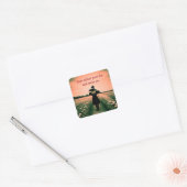 Heksje Vierkante Sticker (Envelop)