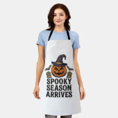Hekspompoen Halloween Vintage Gravure Shirt De Schort (Gedragen)