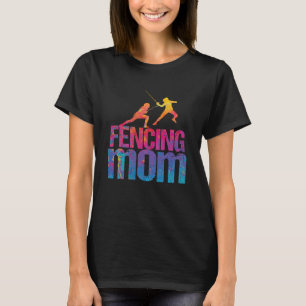 hekwerk mam zwaard vechten schermer t-shirt