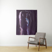 hekwerk van het silhouet wandkleed (In situ)