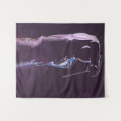 hekwerk van het silhouet wandkleed (Voorkant (horizontaal))