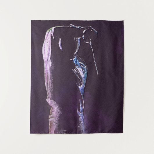 hekwerk van het silhouet wandkleed (Voorkant)