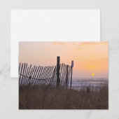 hekwerk zonsondergang briefkaart (Voorkant / Achterkant)