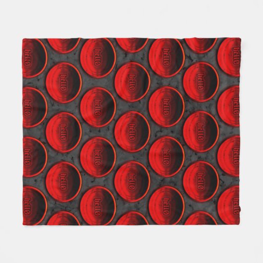 hel0 Fleece Blanket Deken (Voorkant (Horizontaal))