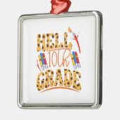 Hel 10e klas leraar metalen ornament (Links)