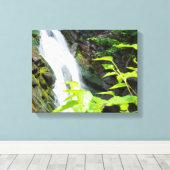 Hel Gate Canyon waterval Canvas Afdruk (Insitu (Houten vloer))