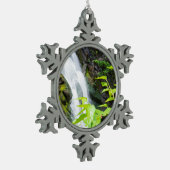 Hel Gate Canyon waterval Tin Sneeuwvlok Ornament (Links)