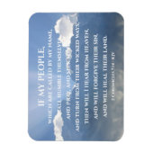 Hel hun land, als mijn volk, 2 Kronieken 7:14 Magneet (Verticaal)