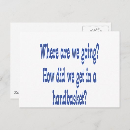 Hel in een handmandje briefkaart (Voorkant / Achterkant)