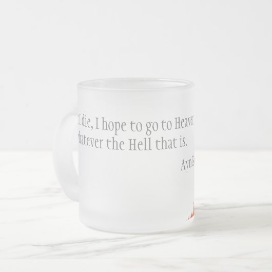 hel matglas koffiemok (Voorkant links)