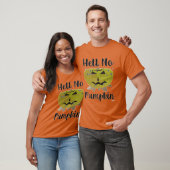 hel No Pumpkin Funny Pumpkin Parody Design T-shirt (Unisex)